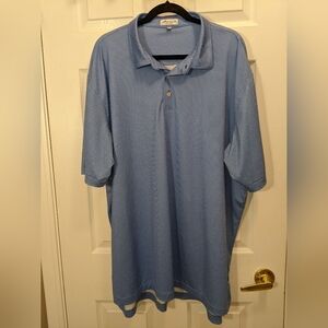 Peter Millar Summer Comfort Polo Shirt Men's Size 2XL Blue